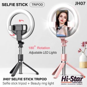 Grosir Distributor Ring Light Selfie Stick JH07 Tripod Tongsis Hp Universal