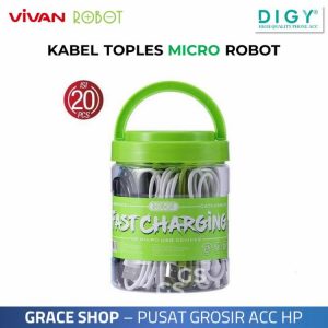 Grosir Kabel Robot Micro, iPhone & Type C